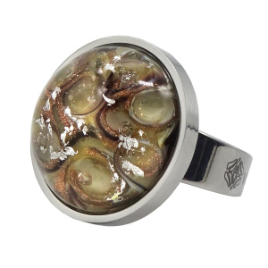 Кольцо из муранского стекла (бижутерия)