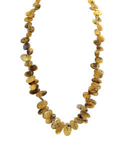 Бусы из натурального янтаря (бижутерия)