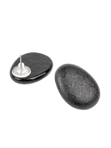 Серьги-пусеты из муранского стекла (бижутерия)