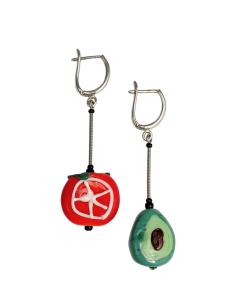 Серьги из муранского стекла (бижутерия)