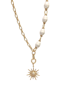 Колье из микса полудрагоценных и искусственных вставок (бижутерия)