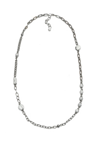 Колье из микса полудрагоценных и искусственных вставок (бижутерия)